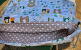 Gyermek textil hátizsák, erdei állatok