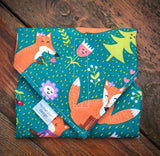 Hortenzia-design textil szalvéta rókák